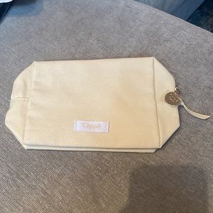 NWOT Chloe Parfum Cosmetics Bag in Cream